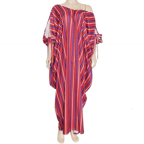 

dresses stripe print fashion short sleeves v-neck loose dress casual african for women, Black;gray