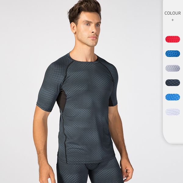 

outdoor sports men short-sleeved sports quick-drying. tight fit suit t-shirt. has a strong elasticity, you like it 38 z2