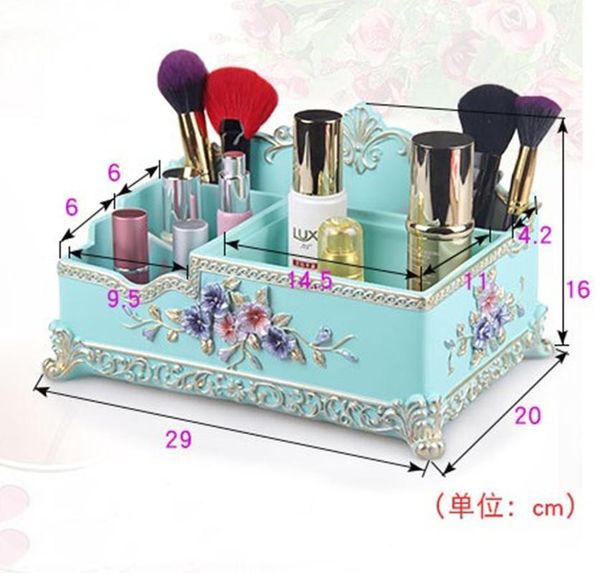 

bathroom storage & organization luxury makeup tools cosmetic lipstick holder handicraft carving and painting eco resin organizer