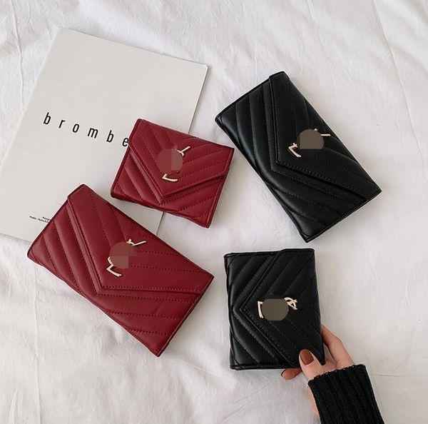 

2021 european and american simple leather 20% off money clips clutch lychee pattern fashion banquet long wallet female fast delivery, Black