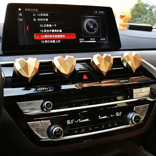 

car air freshener love heart fragrance perfume clip diffuser auto vents scent parfum decor