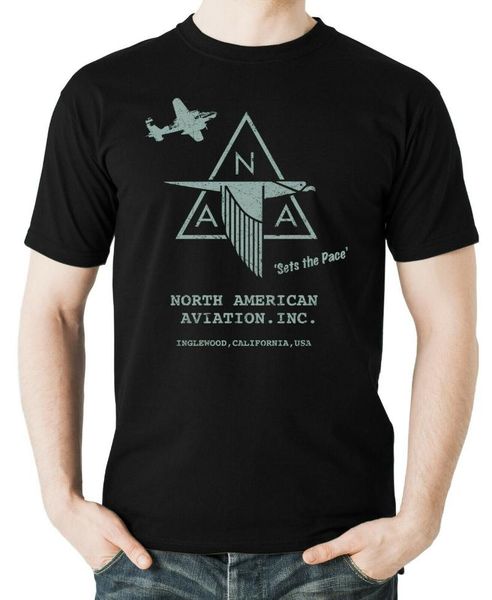 

details about flyingraphics aviation themed t shirt 'north american aviation' men's t-shirts, White;black