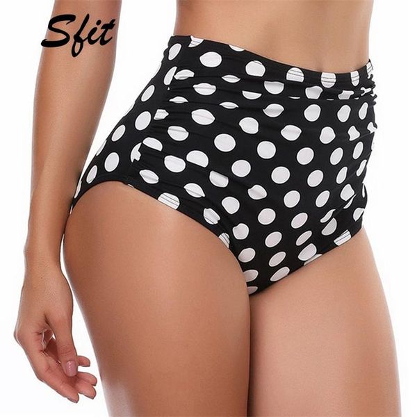 

sfit women swimwear bikini bottoms high waist plus size swim shorts 2021 summer hawaii beachwear for female bathing suit two-piece suits