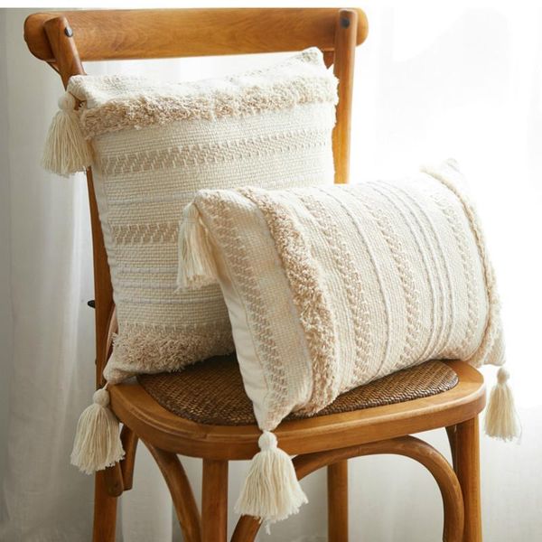 

cushion/decorative pillow boho home decor chair cushion nordic modern minimalist pillowcase tufted tassel morocco for livingroom seat