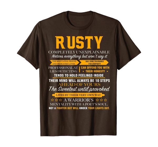 

RUSTY completely unexplainable name shirt father' day 6, Mainly pictures