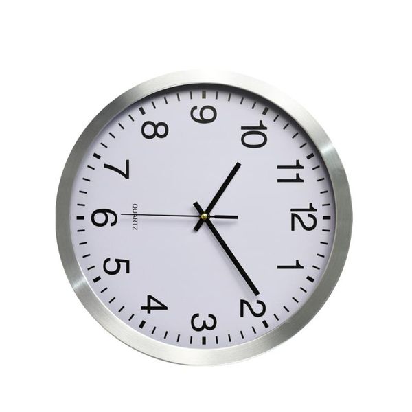 

wall clocks 1pc electronic clock retro hanging led for home store without battery (white)