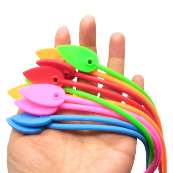 

bag clips 4pcs/lot multi use household practical color leaves shape silicone wire cable tie food clip sealing clamp high quality