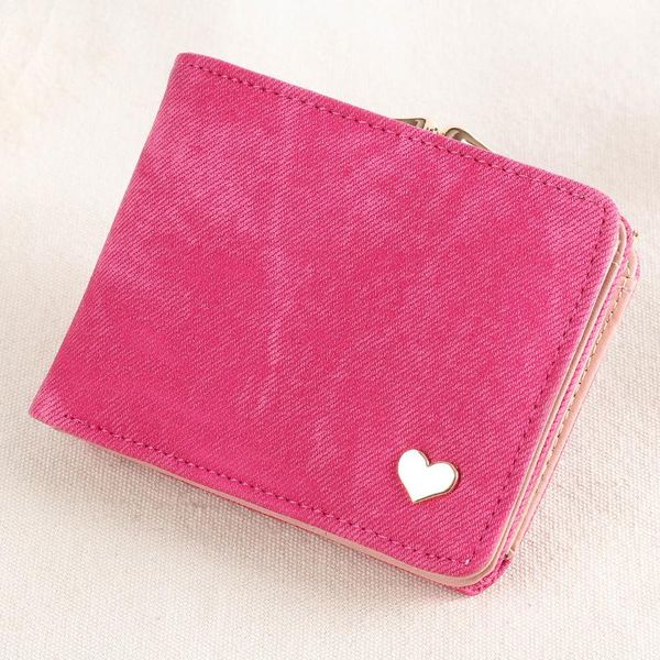 

wallets woman wallet small hasp coin purse for women canvas leather female design brand mini lady purses clutch card holder, Red;black