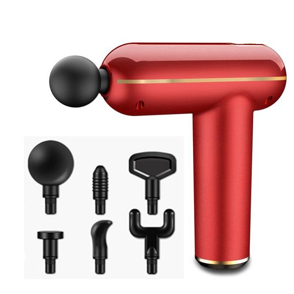

dosll massage gun electric physiotherapy neck massager 6 head mart hit fascia for body relaxation fitness muscle