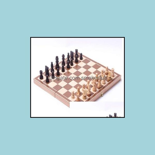 

table leisure games sports & outdoors folding wooden international chess pieces set funny chessmen collection portable board game drop deliv