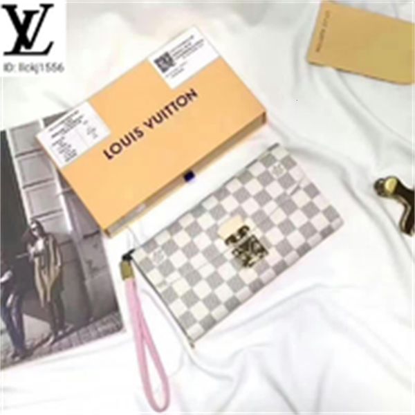 

lining wallets brand men long designer clutches luxury flap wallet ixxo real leather m58102 chain white compact purse grid pink evening key, Red;black
