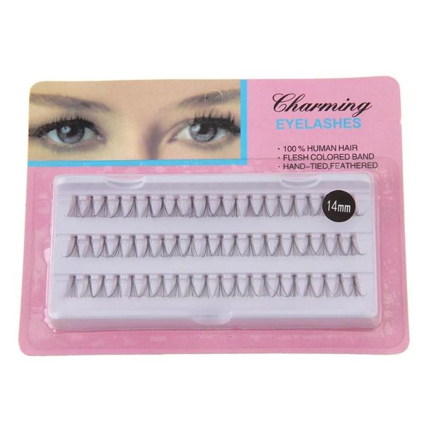 

false eyelashes Â individual fake 60 stand premium corner flare cluster lashes