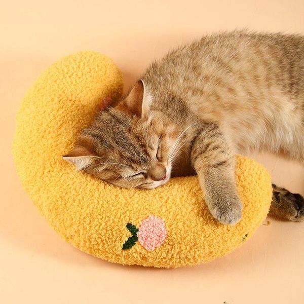 

cat beds & furniture neck pillow protect cervical spine collar u-shaped deep sleeping for small dogs cats chihuahua pet accessories