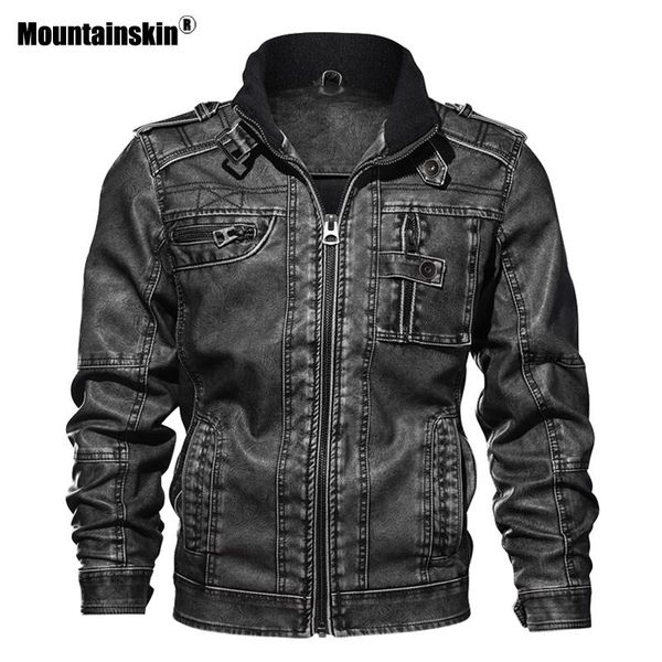 

men's fur & faux men jacket leather autumn slim harajuku imitation motorcycle brand clothing, Black