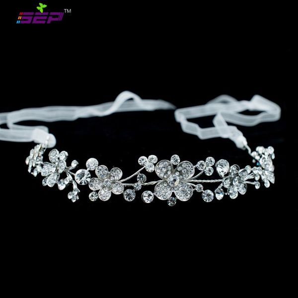 

hair clips & barrettes flower rhinestone crystals hairbands headband chain ribbon women headpiece bridal wedding jewelry accessories gx012, Golden;silver