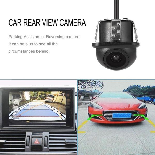 

cameras waterproof wide angle car backup rear view camera with mirror image convert line reverse parking assistance system