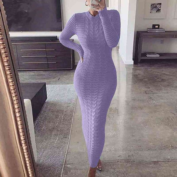 

2021 retro bodycon women dresses autumn winter robe femme o-neck long-sleeved knitted dress woman elastic slim dress vestidos y1204, Black;gray