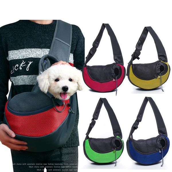 

dog car seat covers pet puppy carrier outdoor cat travel handbag pouch mesh oxford single shoulder bag sling comfort tote backpack