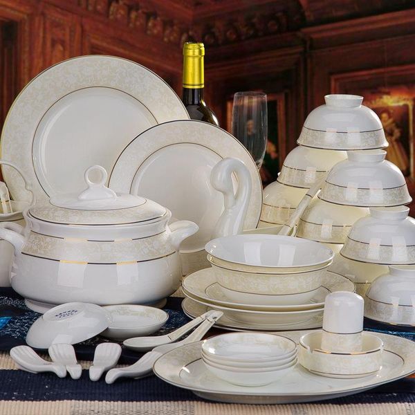 

dinnerware sets jingdezhen bone china tableware, bowl and dish set
