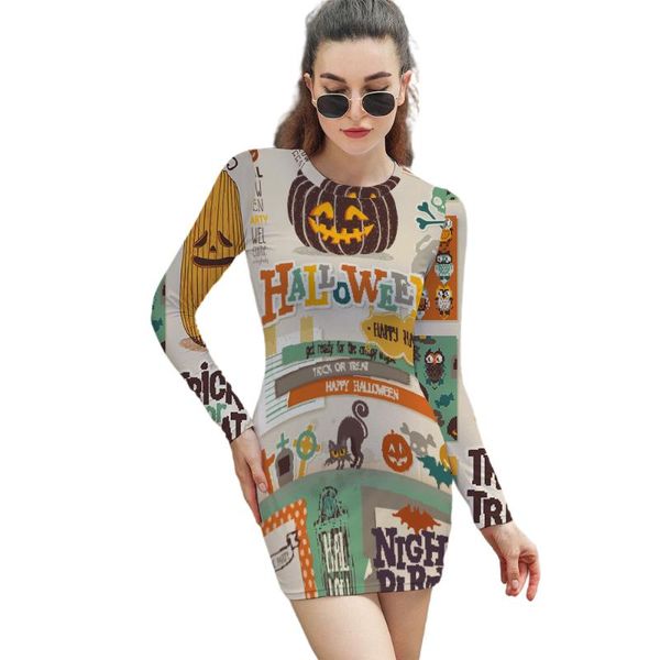 

casual dresses plain wood western style age-reducing dress female autumn/winter 2021 design sense fashion trend 3d printing, Black;gray