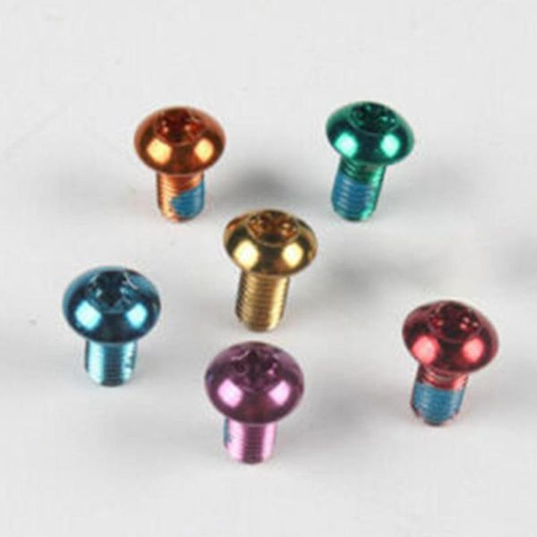

tools 12pcs m5x10mm mountain bike bicycle disc brake rotor steel t25 torx bolts colorful screws for