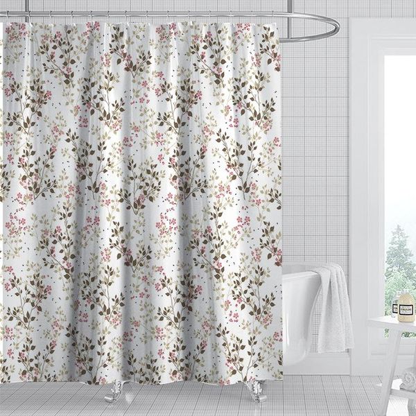 

shower curtains floral curtain vintage garden plants with herbs flowers botanical classic design bathroom decor set