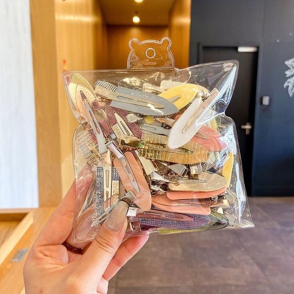 

hair clips & barrettes cute set korean fashion 2021 trend simple personality accessories for girls colorful jewelry wholesale, Golden;silver
