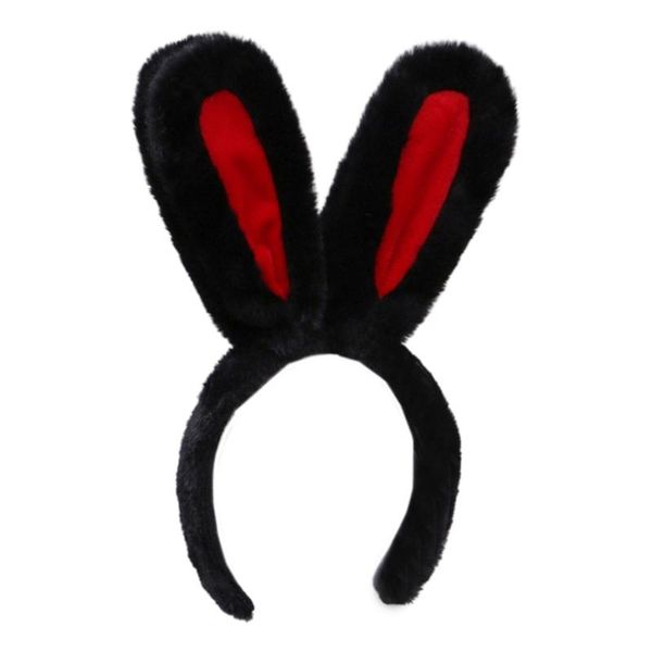 

hair accessories faux fur ears plush headband contrast color animal lolita hoop