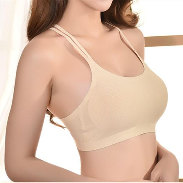 

gym clothing women shockproof sports bras yoga padded sport shirt athletic fitness running vest breathable pro, White;black