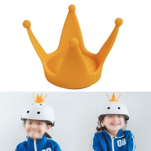 

crown shape corner horns cute motorcycle headwear sucker innovative soft silicone accessories helmet decor universal suction cup helmets