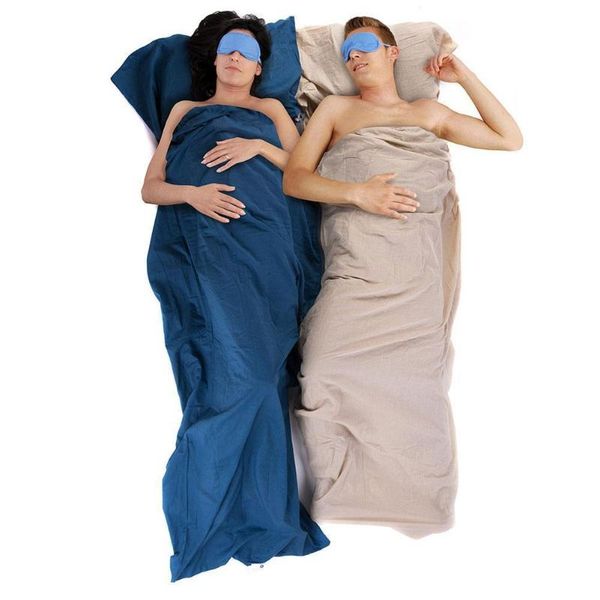 

sleeping bags 1pcs bag liner envelope cotton ultralight portable outdoor camping hiking travel lazy