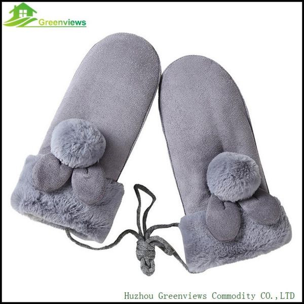 

fingerless gloves 1 pcs/lot arrival suede fur women' fashion style, Blue;gray