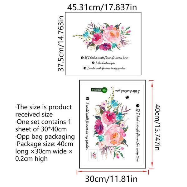 

wall stickers 1pcs sticker art environmental protection pvc plant room