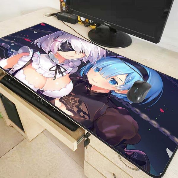 

mouse pads & wrist rests mairuige girl anime cartoon pad large size rubber bottom anti-slip keyboard laphome office mat gaming mous