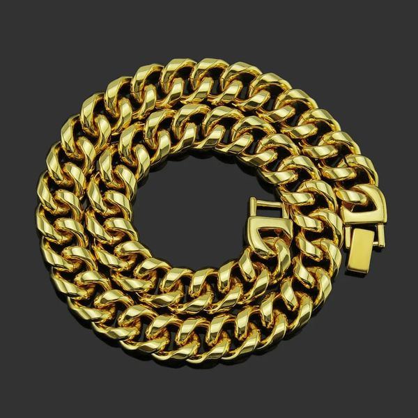 

european and american bling hip-hop rap punk chain necklace men women fashion gold silver alloy iced necklaces