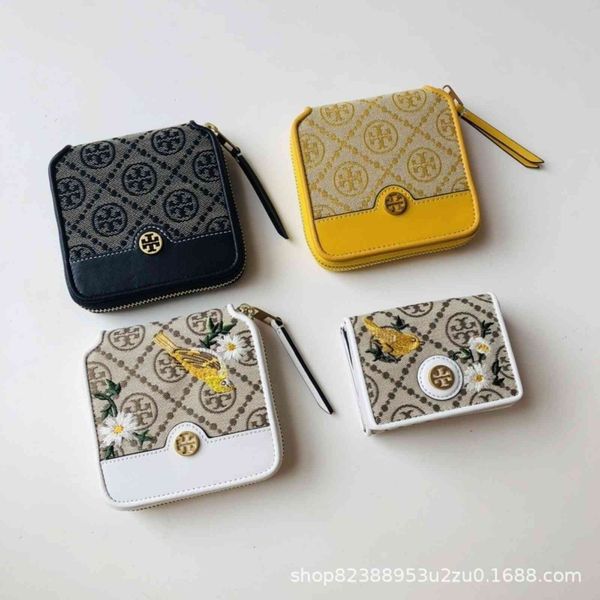 

2021 tb new series women's short zipper bag wallet leisure card