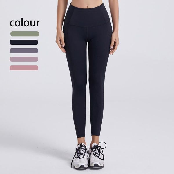 

pocket yoga pants high waist breathable mesh sweatpants leggings gym clothing wholesale drop outfit