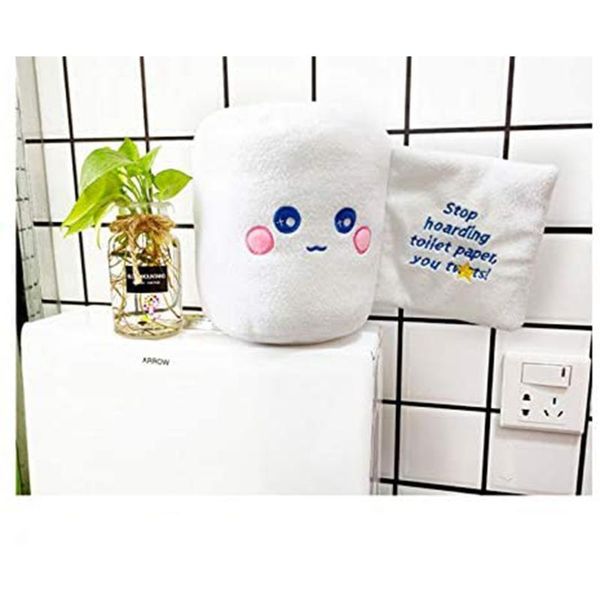 

cushion/decorative pillow 22cm creative funny simulation toilet paper plush toy roll doll pp cotton cushion art decoration home ornaments