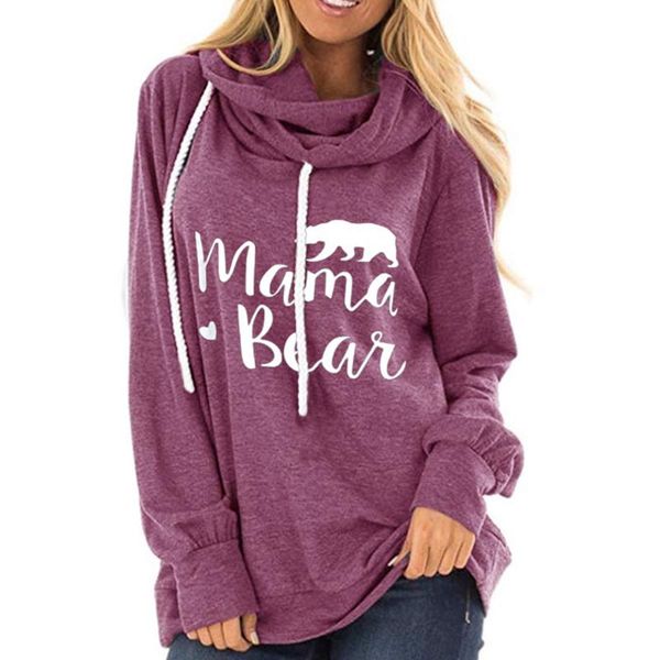 

women's hoodies & sweatshirts autumn women loose cotton pullover hoodie bear letter print sweatshirt casual hoody ladies winter, Black