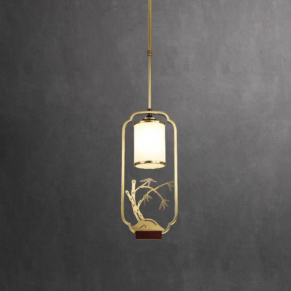 

pendant lamps chinese style small chandelier creative bar restaurant corridor entrance hallway bedside copper