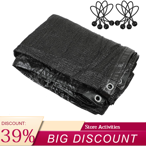 

shade 85% fabric sun cloth with grommets for pergola cover canopy black