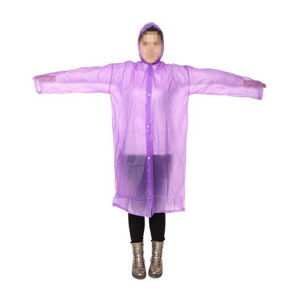 

rain wear 2pcs disposable raincoat emergency waterproof hood poncho coat portable clear rainwear for adults