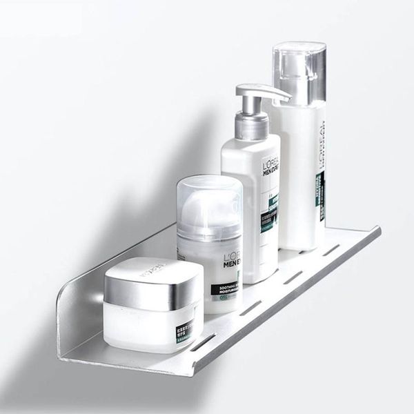 

hooks & rails bathroom shelf aluminum alloy smooth storage rack wall-mounted punch-kitchen holders bottle organizer