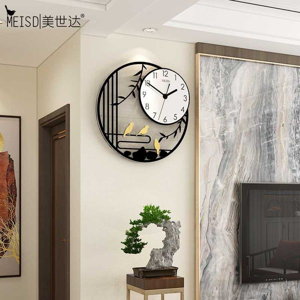

wall clocks meisd clock round modern bird designer watch creative living room decoration white horloge decor ent