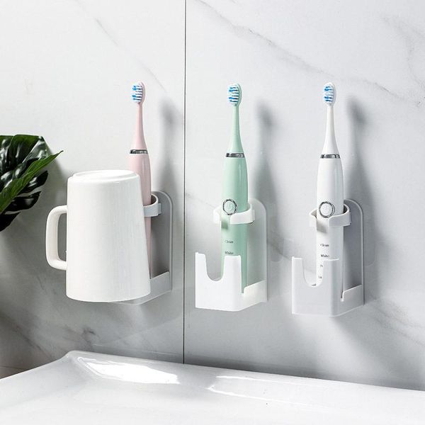 

toothbrush holders electric holder wall mount tooth brush stand rack organizer water cup space saving bathroom accessories u3
