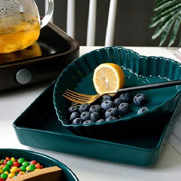 

dishes & plates ceramic heart bowl dish serving plate nuts desserts dried candies
