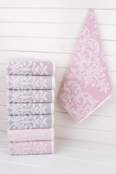 

towel 100% cotton jacquard set of 6 towels
