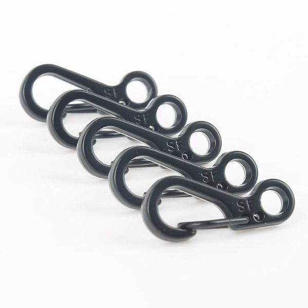 

cords, slings and webbing 10pcs aluminum alloy enduring outdoor sports hanging bucklesnap clip hook keychain keyring carabiner climbing tool