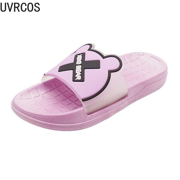 

casual women's slippers animal decals fashion simple and trendy all-match home flat-bottomed, Black