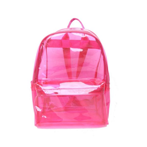 

backpack fashion plastic waterproof clear pvc transparent